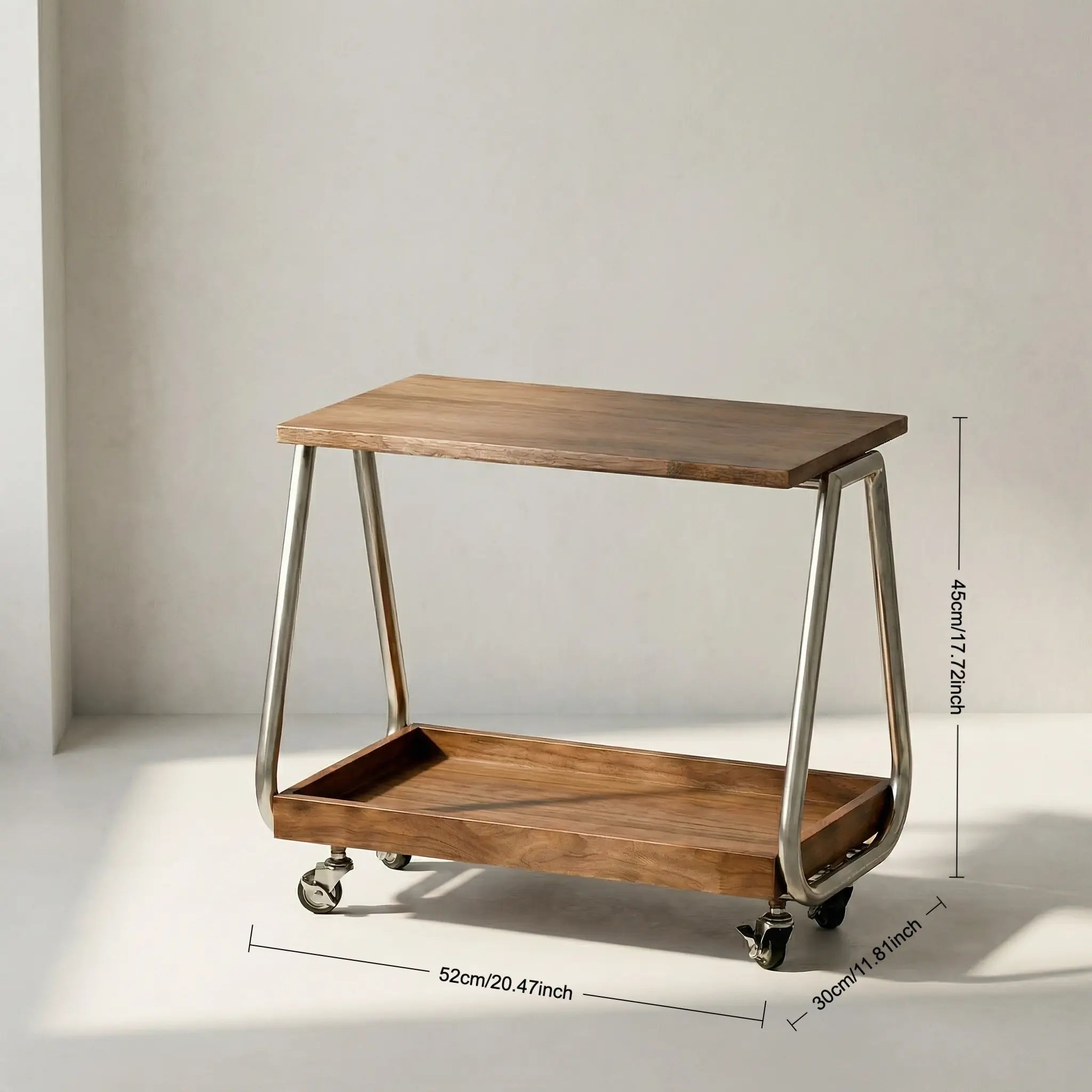 Taro Wood Storage Cart