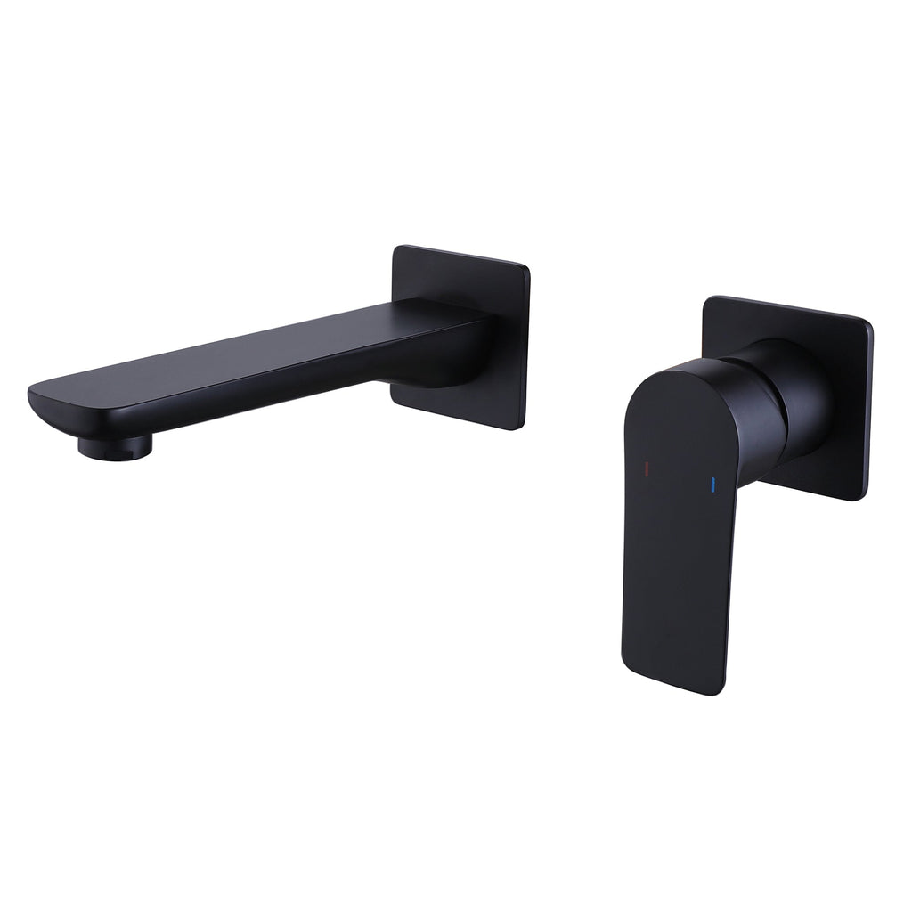 Contemporary Convenience: Single Handle Wall Mount Bathroom Faucet