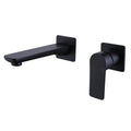 Contemporary Convenience: Single Handle Wall Mount Bathroom Faucet