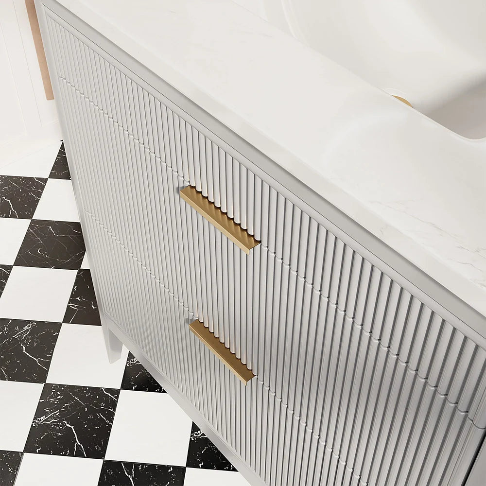 Fully Assembled 36 Inch Freestanding Bathroom Vanity with Single Sink