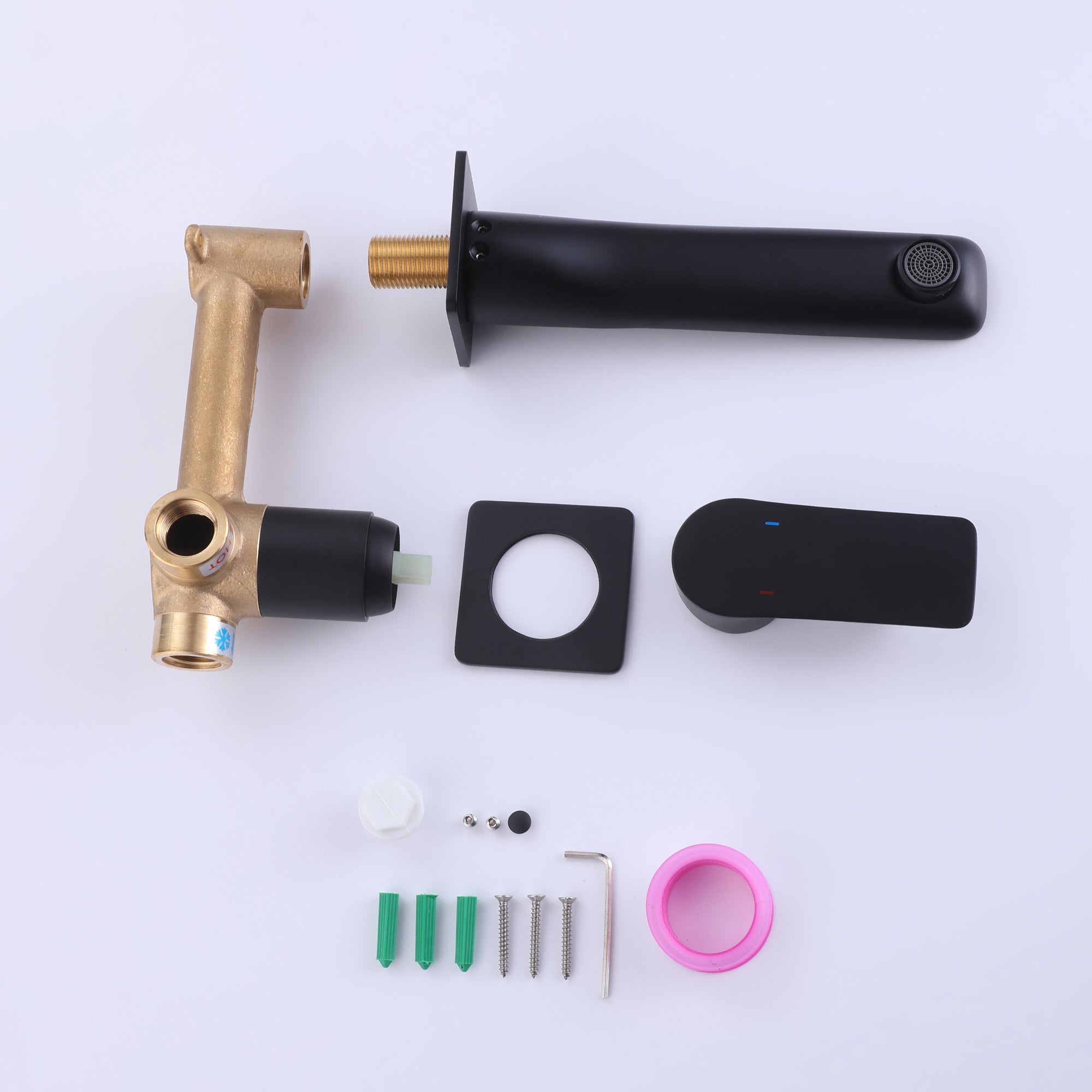 Contemporary Convenience: Single Handle Wall Mount Bathroom Faucet