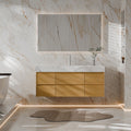 48 Inch Modern Single Bathroom Vanity with Single Sink Marble Countertop