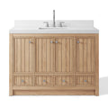 48 Inch Natural Oak Light Wood Freestanding Bathroom Vanity – Fully Assembled