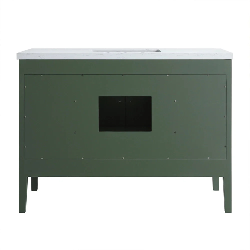Fully Assembled 48 Inch Freestanding Bathroom Vanity with Single Sink