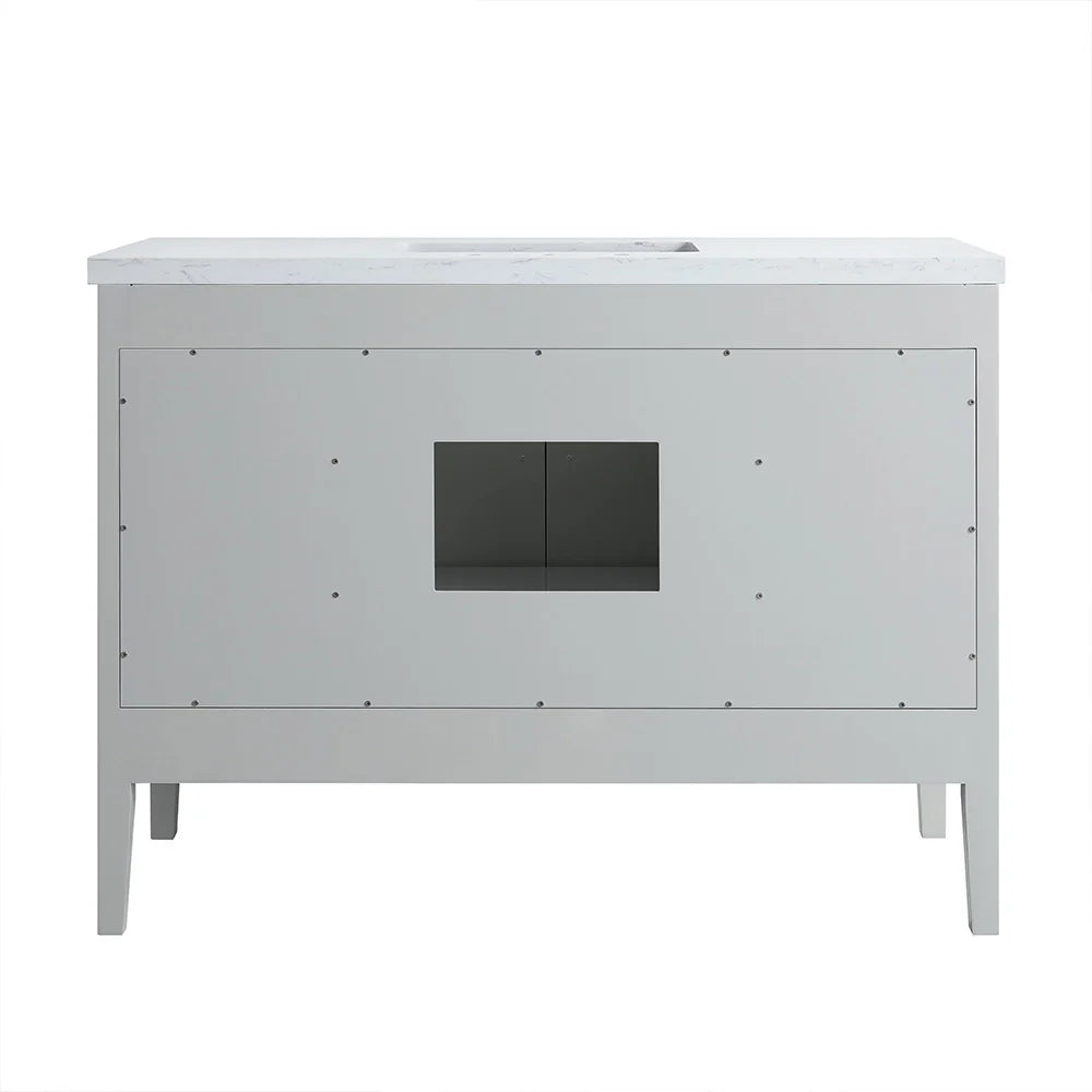 Fully Assembled 48 Inch Freestanding Bathroom Vanity with Single Sink