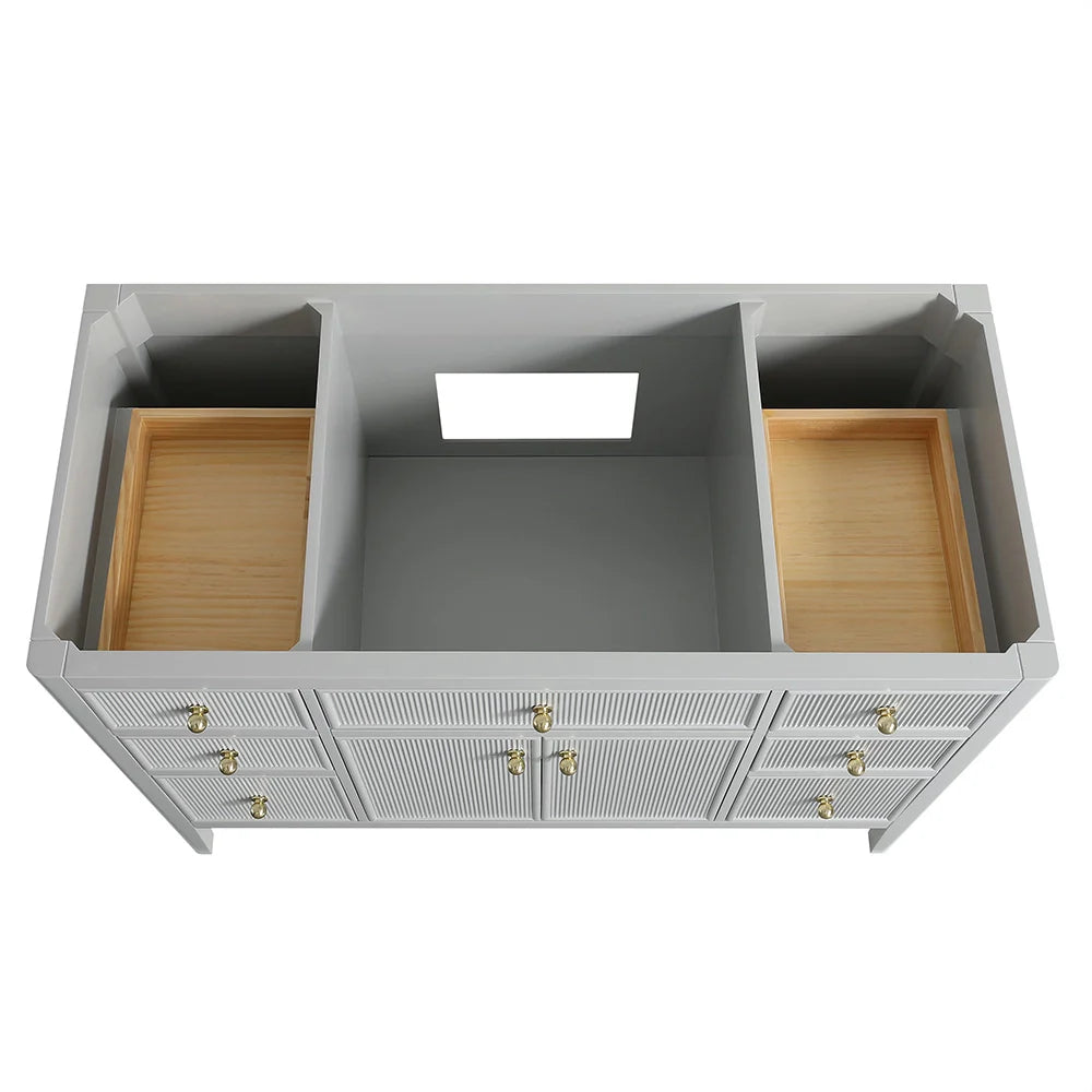 Fully Assembled 48 Inch Freestanding Bathroom Vanity with Single Sink