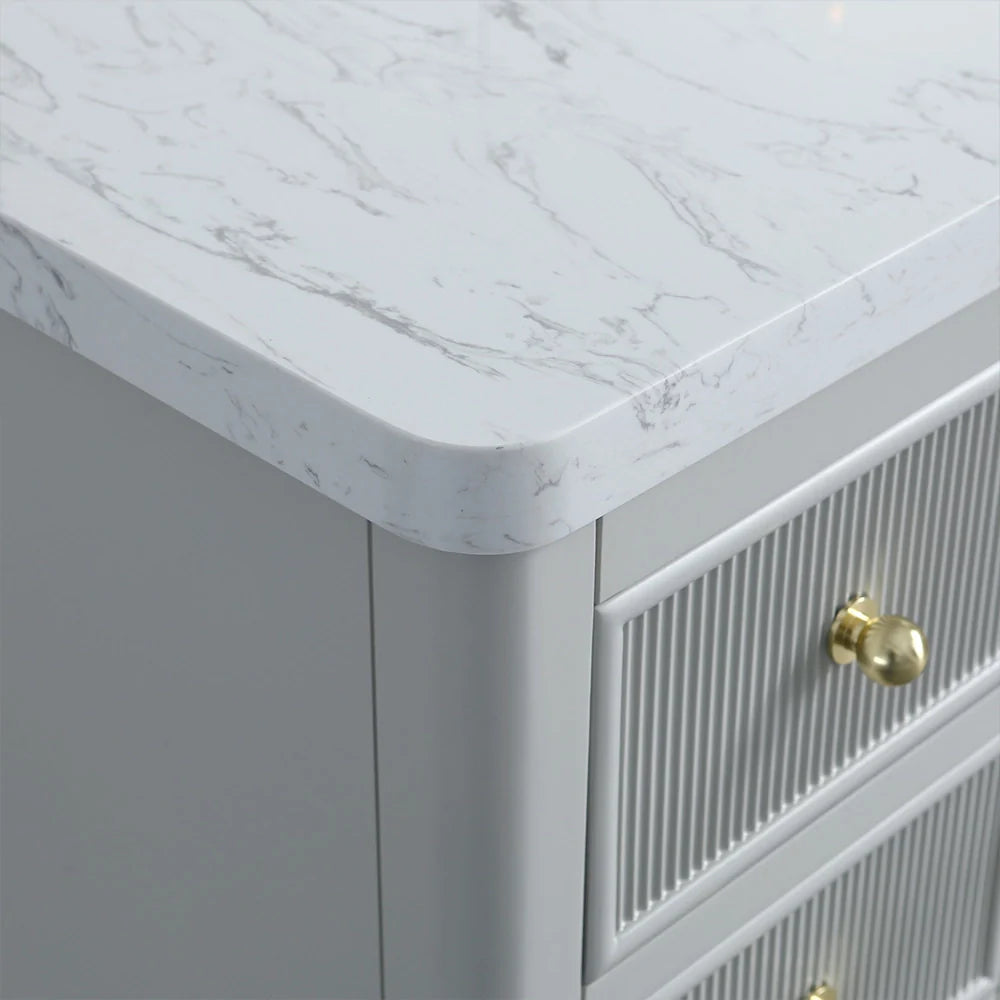 Fully Assembled 48 Inch Freestanding Bathroom Vanity with Single Sink
