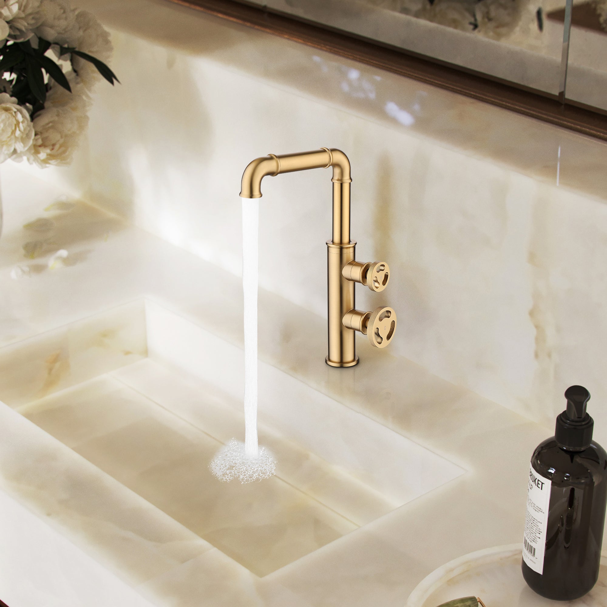 Single Hole Vessel Sink Bathroom Faucet
