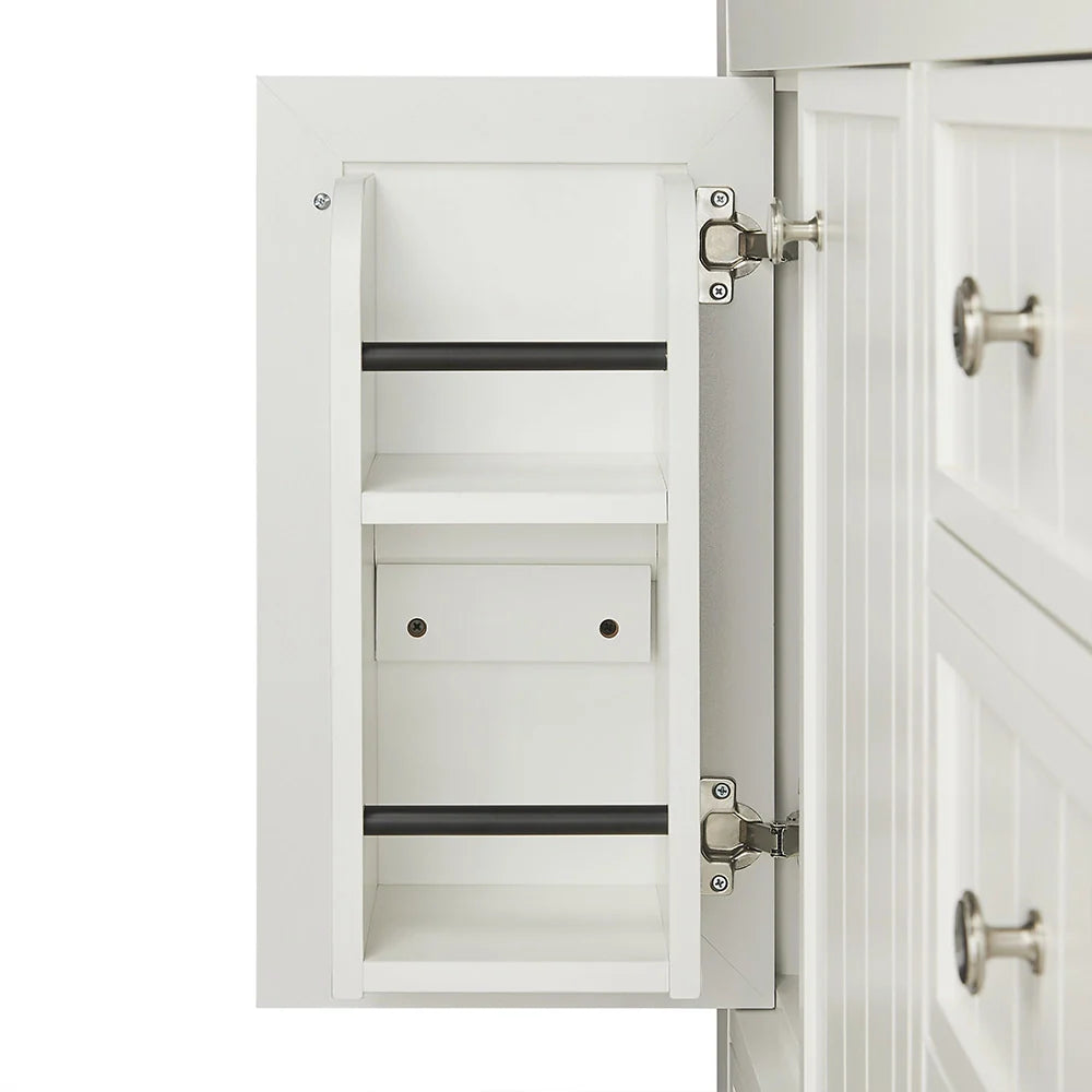 60 Inch White Fully Assembled Freestanding Bathroom Vanity With Double Sink