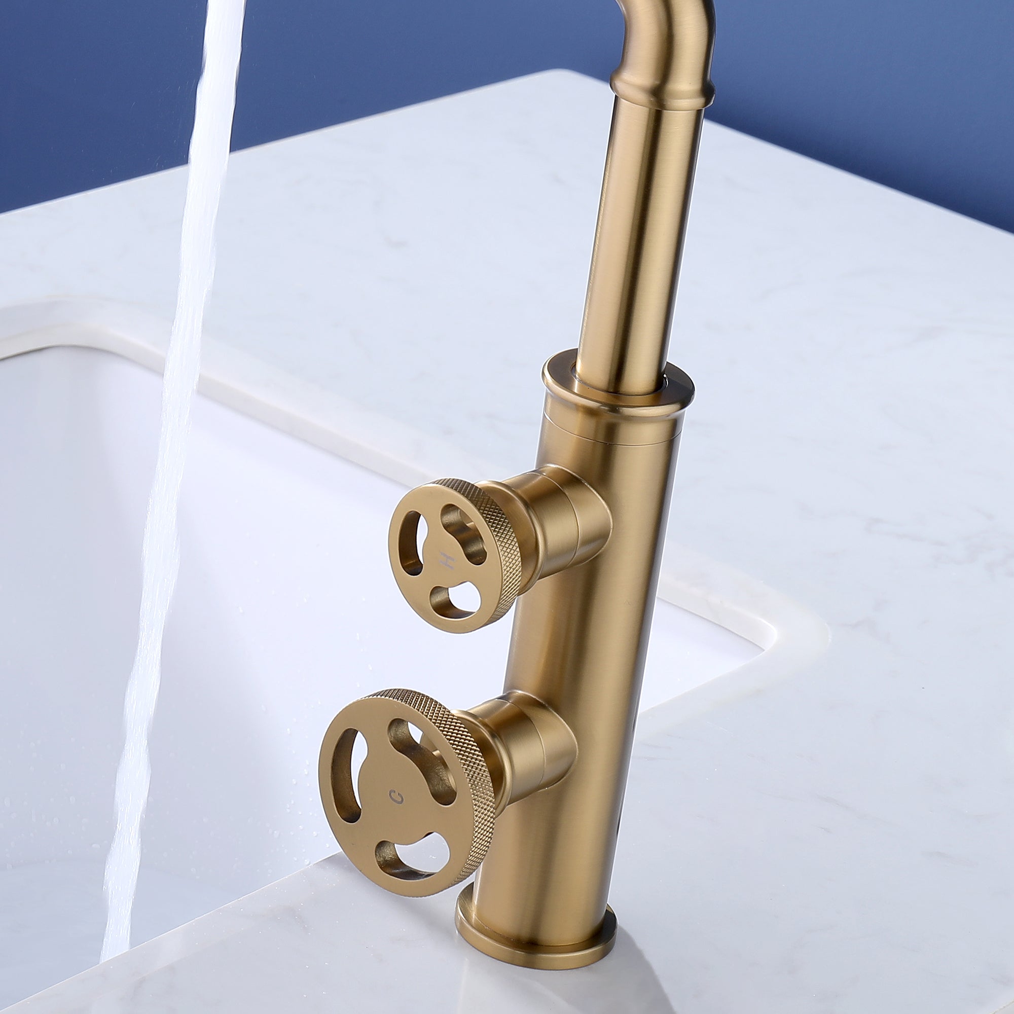Single Hole Vessel Sink Bathroom Faucet