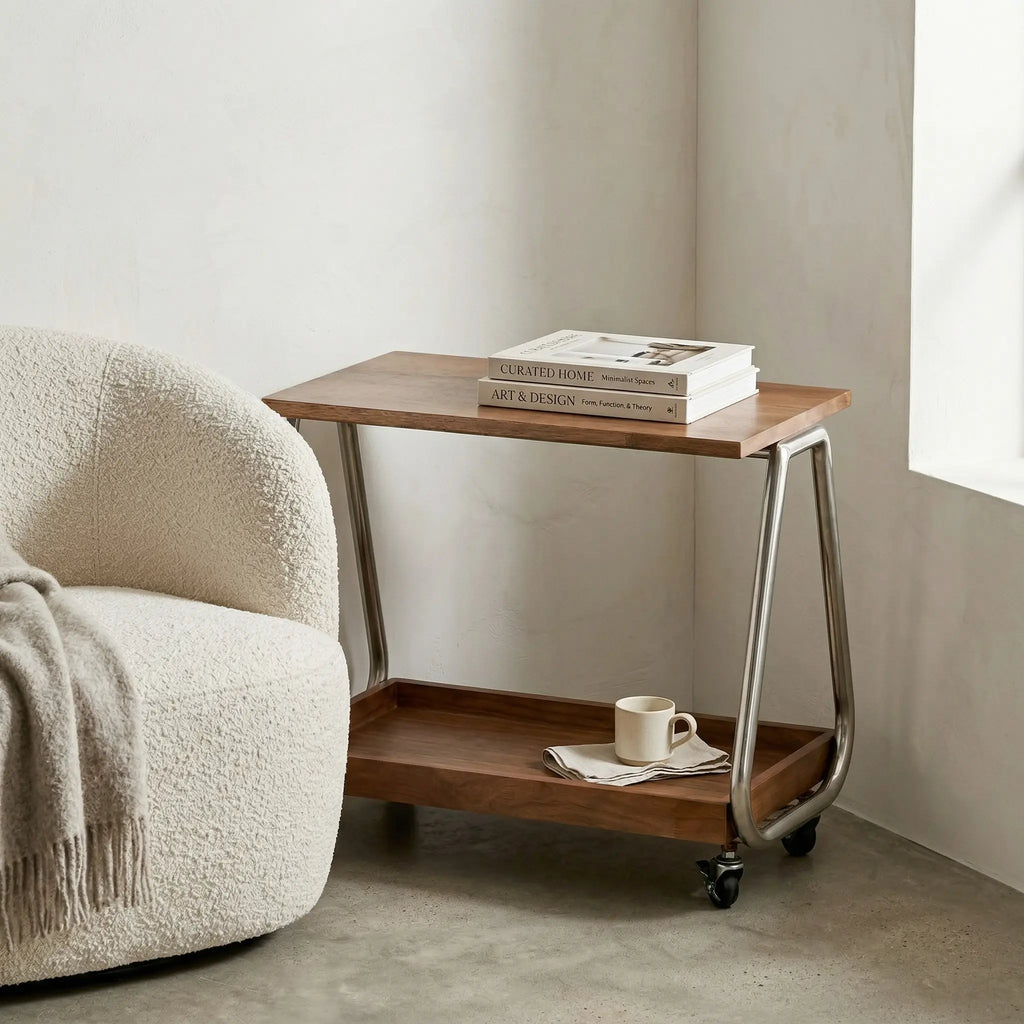 Taro Wood Storage Cart
