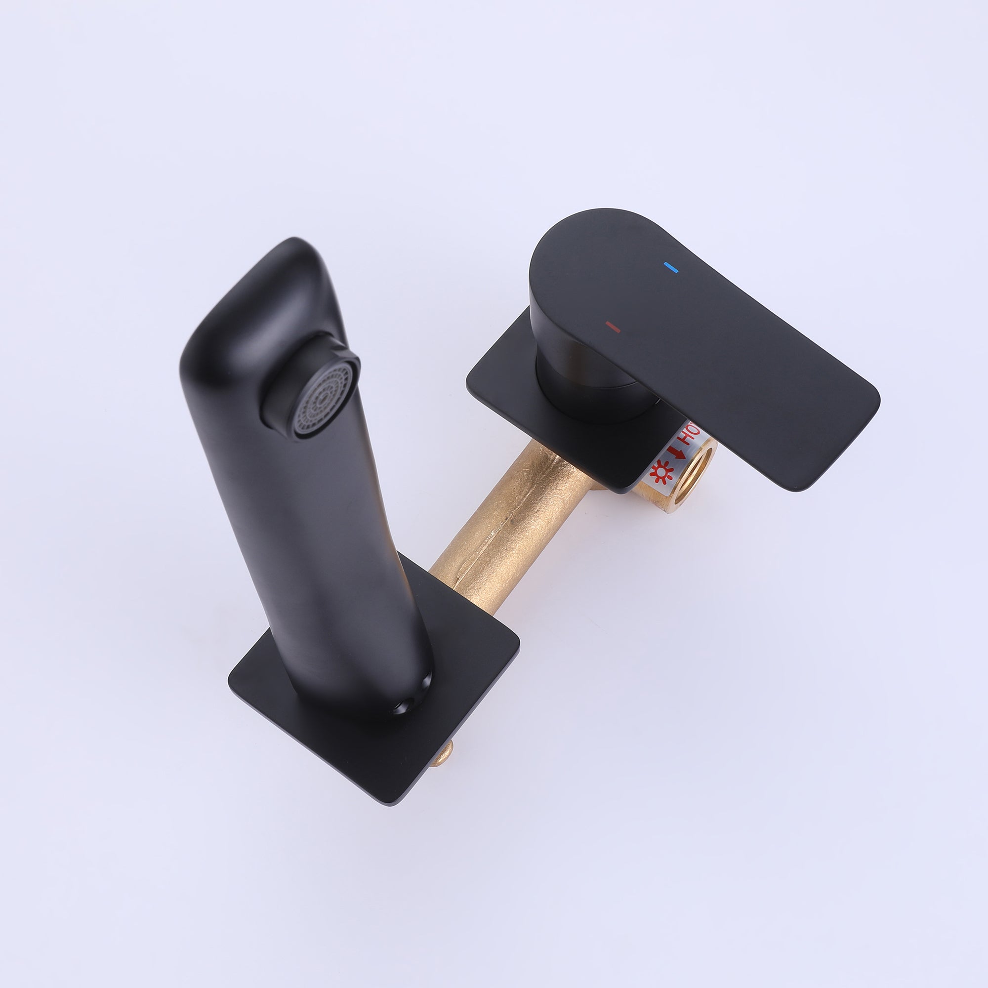 Contemporary Convenience: Single Handle Wall Mount Bathroom Faucet