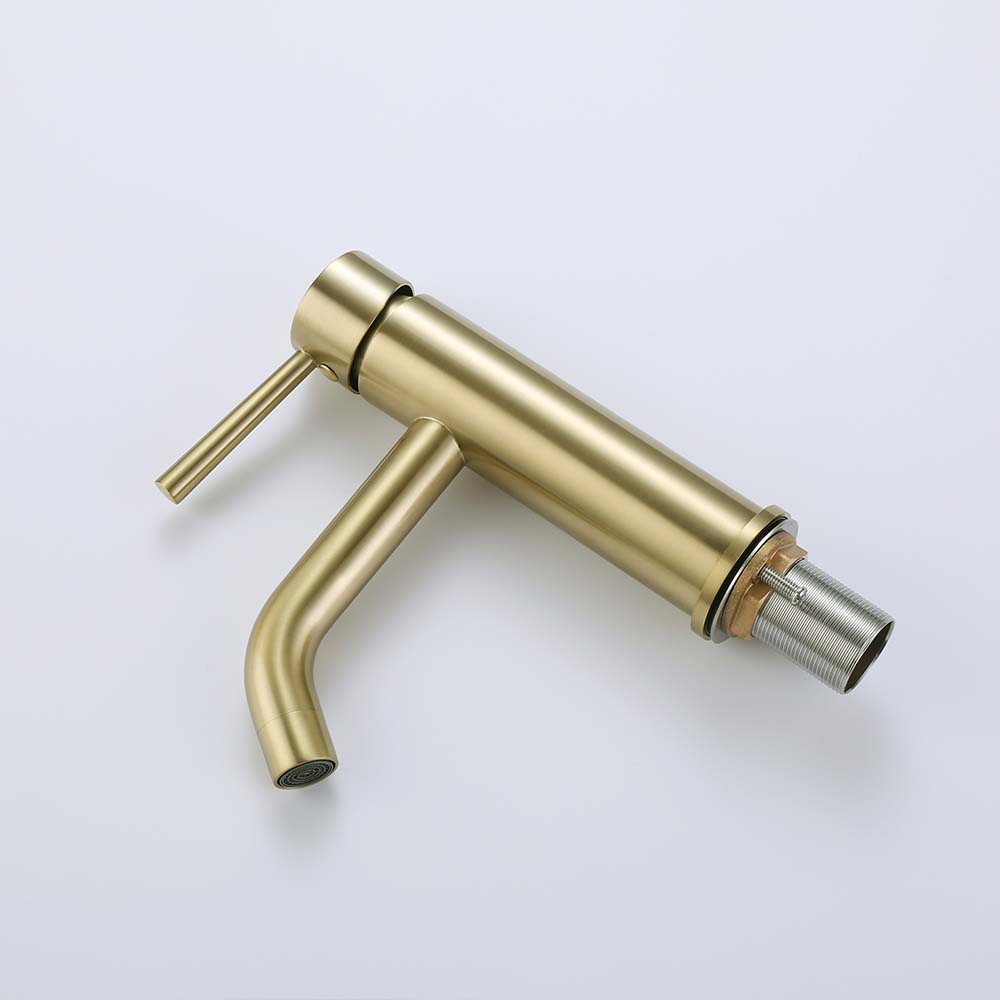 Deck Mounted Single Lever Handle Bathroom Faucet