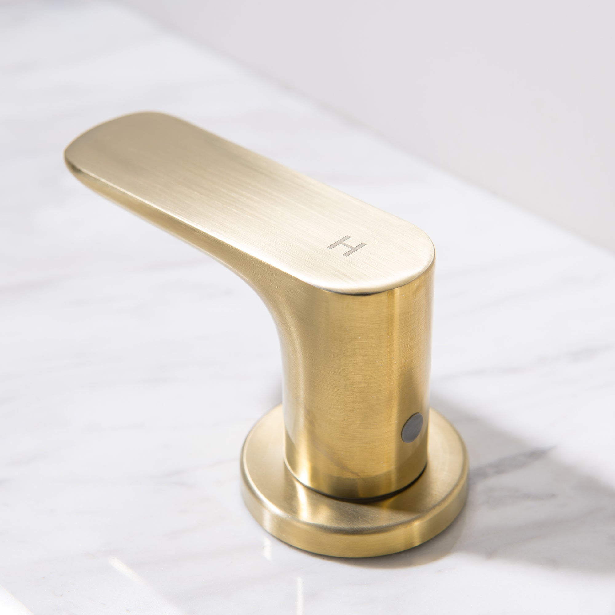 Double Handle Deck Mounted Bathroom Sink Faucet