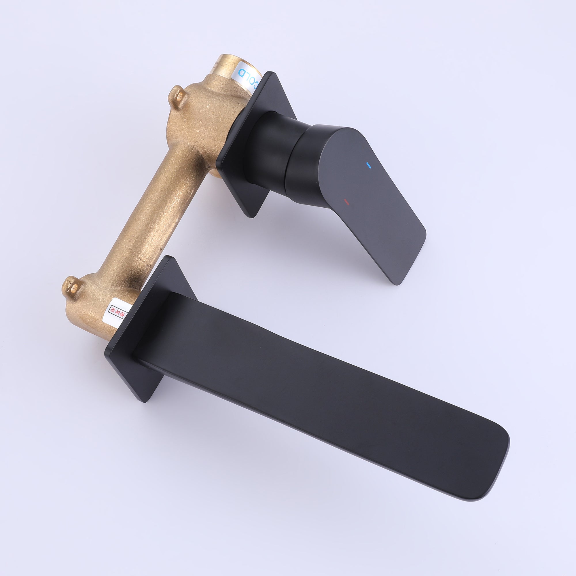 Contemporary Convenience: Single Handle Wall Mount Bathroom Faucet