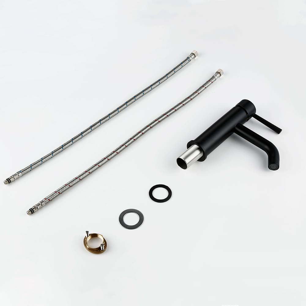 Deck Mounted Single Lever Handle Bathroom Faucet