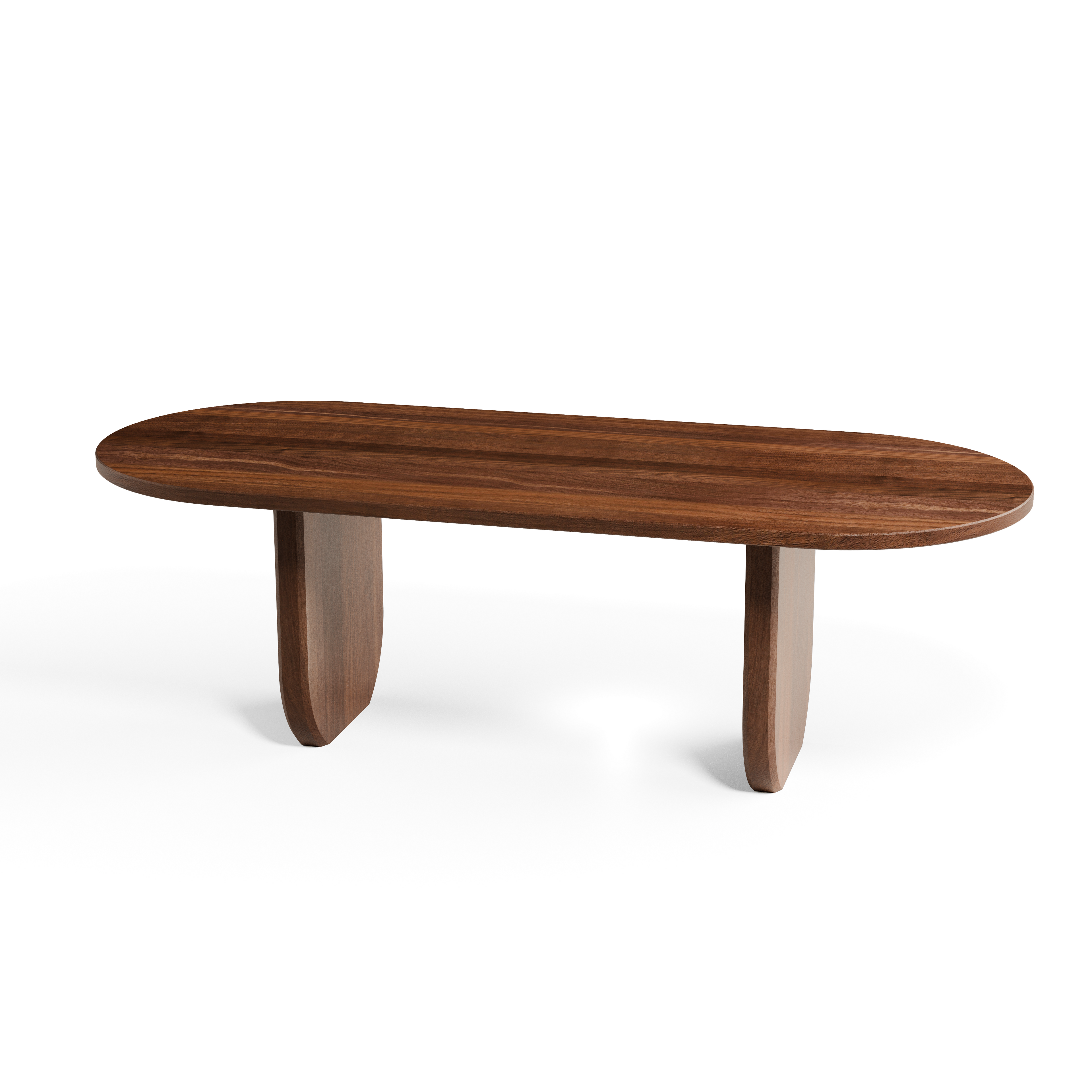 Ryoya Walnut Racetrack Dining Table – Custom Solid Hardwood Oval Table