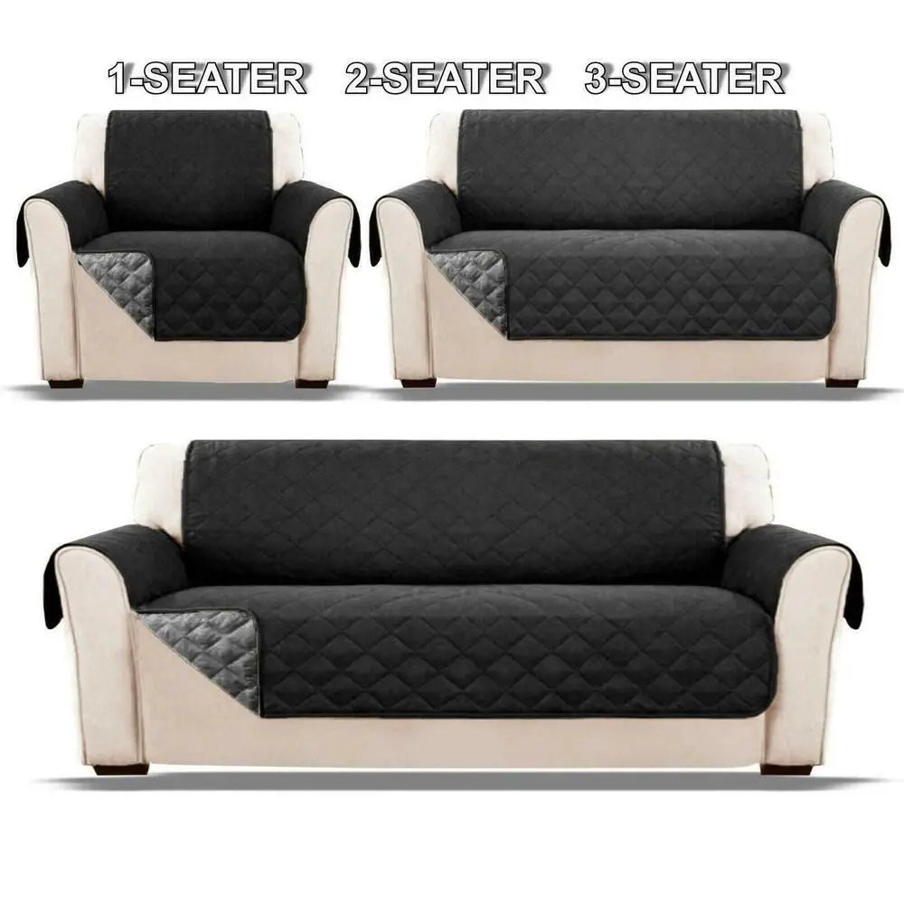 Waterproof Anti-Slip Sofa Cover - Protective Couch Slipcover for Pets, Kids, and Recliners (1, 2, and 3 Seater)
