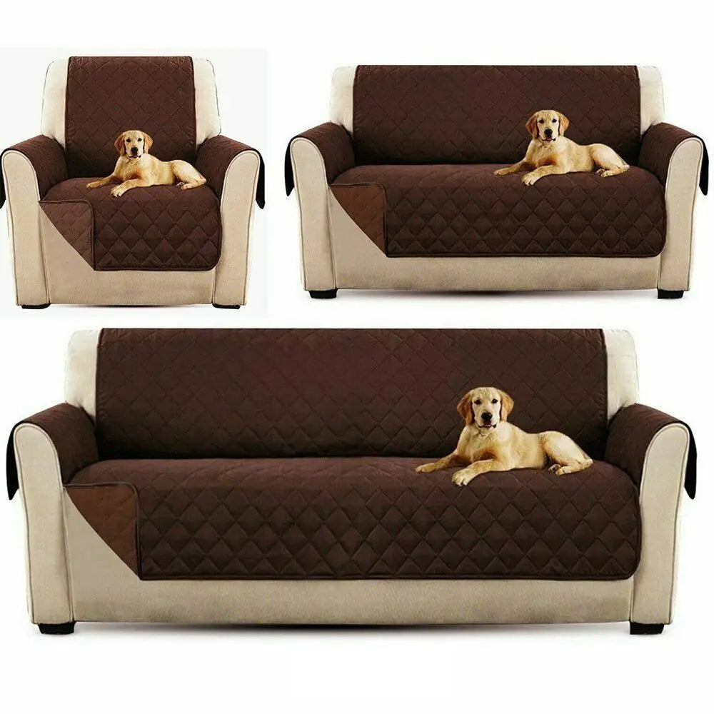 Waterproof Anti-Slip Sofa Cover - Protective Couch Slipcover for Pets, Kids, and Recliners (1, 2, and 3 Seater)