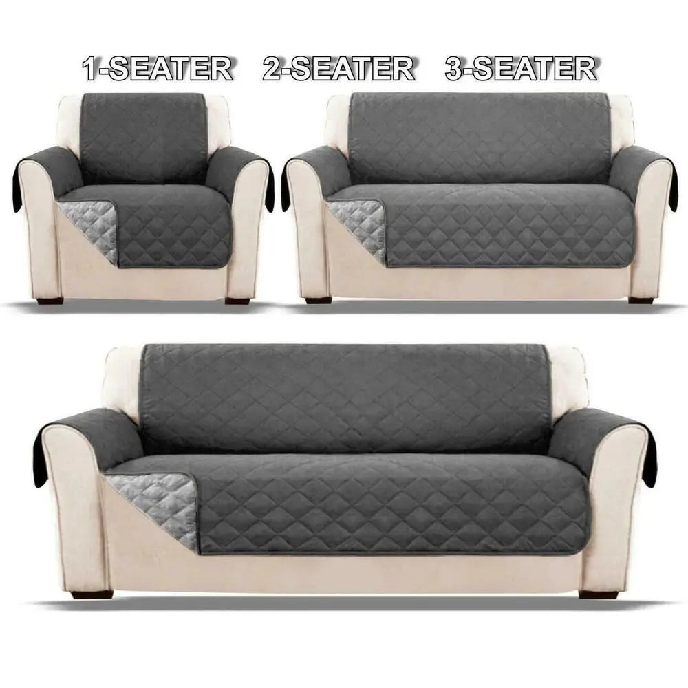 Waterproof Anti-Slip Sofa Cover - Protective Couch Slipcover for Pets, Kids, and Recliners (1, 2, and 3 Seater)