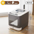 Fully Enclosed Cat Litter Box with UV Disinfecting and Deodorizing Light – Large Covered Litter Pan with In/Out Door Control