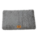 Foam Orthopedic Dog Bed – Waterproof Pet Crate Mat with Removable Washable Faux Fur Cover and Anti-Slip Bottom