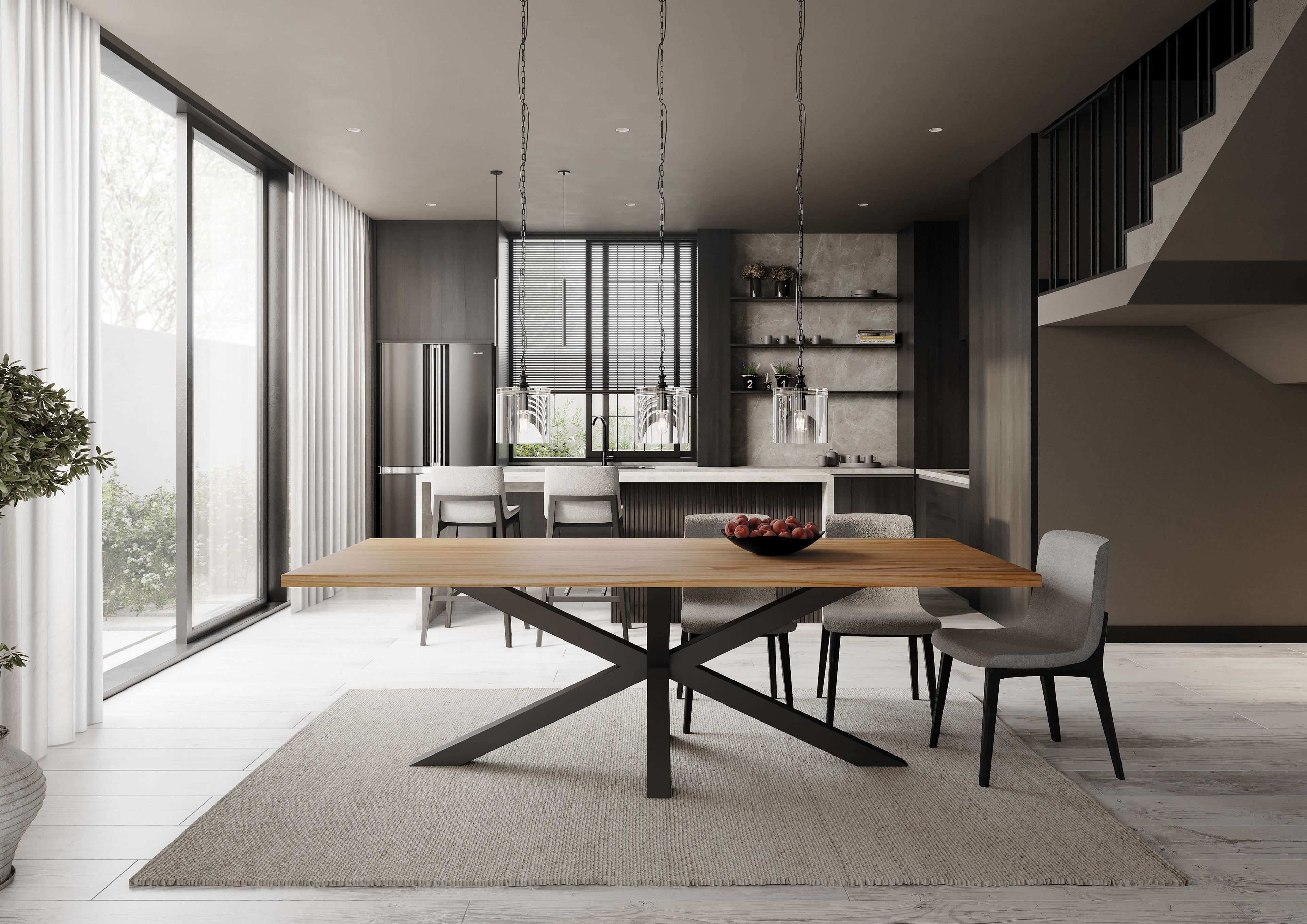 Walnut Rectangular Dining Table