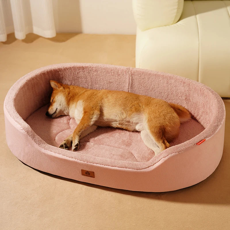 Large Breed Orthopedic Couch Bed – Waterproof Leather Pet Sofa – Easy Clean Dog Bed for Medium to Large Dogs