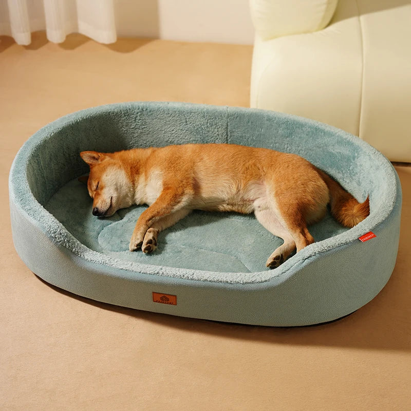Large Breed Orthopedic Couch Bed – Waterproof Leather Pet Sofa – Easy Clean Dog Bed for Medium to Large Dogs