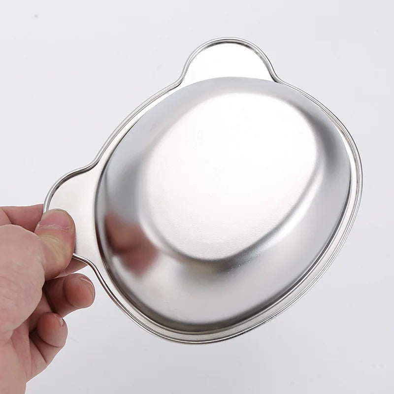Tilted Stainless Steel Cat Bowl with Elevated Metal Stand - Ergonomic Food and Water Dish for Cats, Kittens, and Puppies