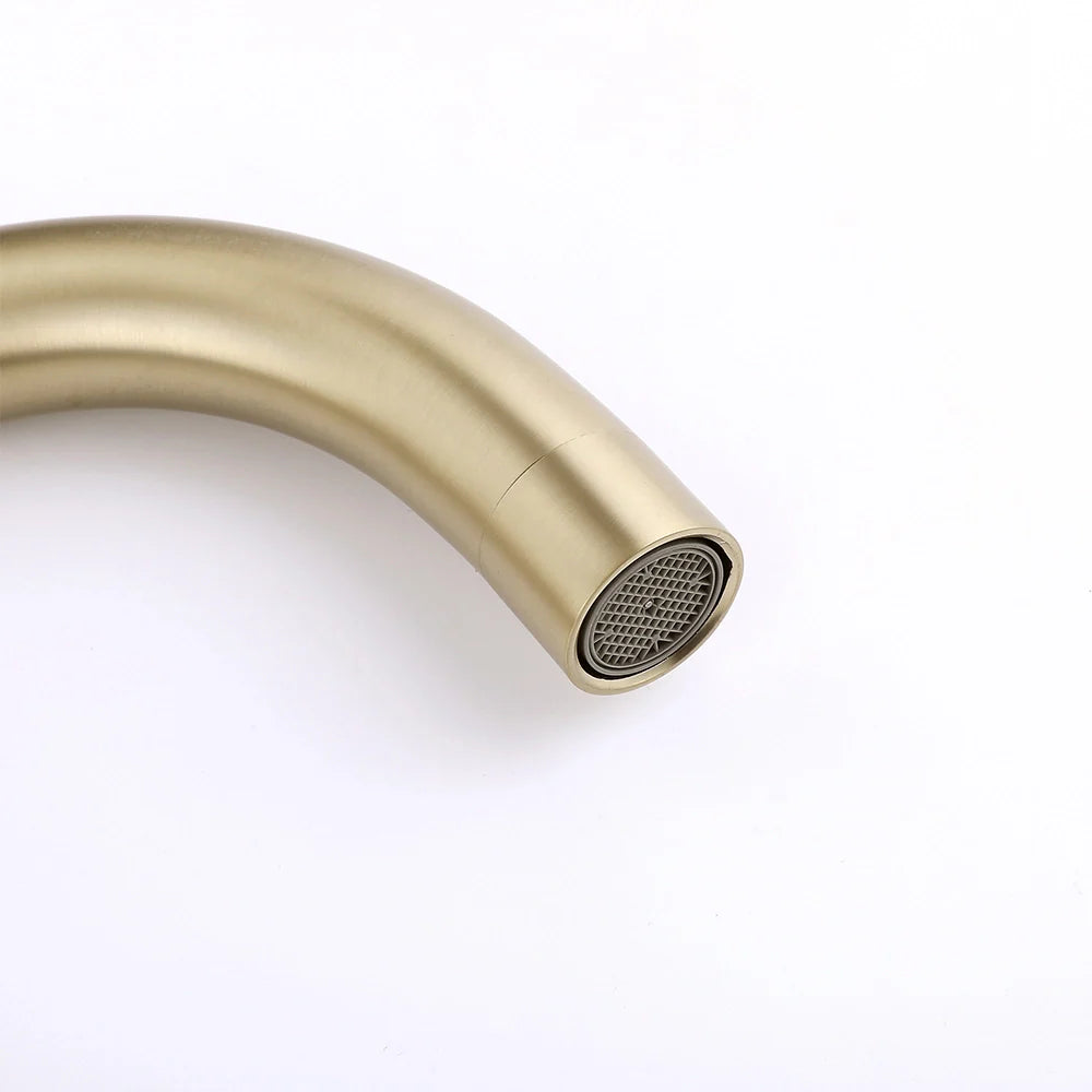 Modern Three Hole Double-handle Bathroom Basin Faucet
