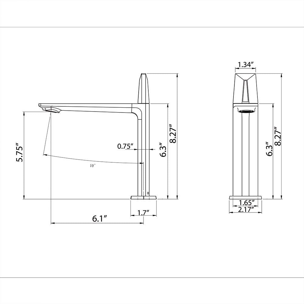Modern Brushed Gold Bathroom Faucet with Sleek Single Handle Design