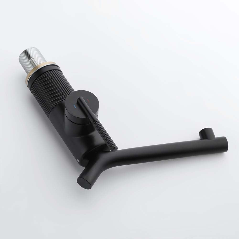 Modern Brass Bathroom Faucet With Sleek Single Handle Design