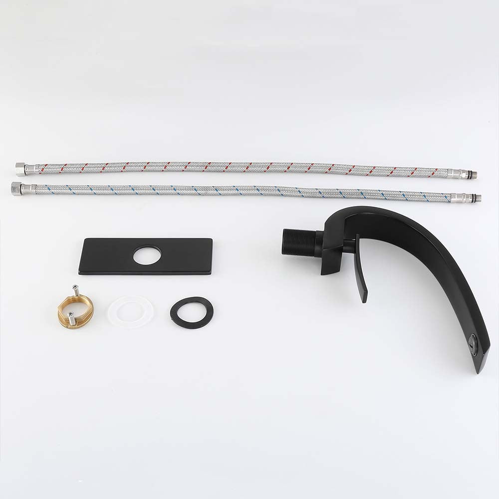 Effortless Elegance: Single Hole Bathroom Sink Faucet with 6-inch Deck Plate