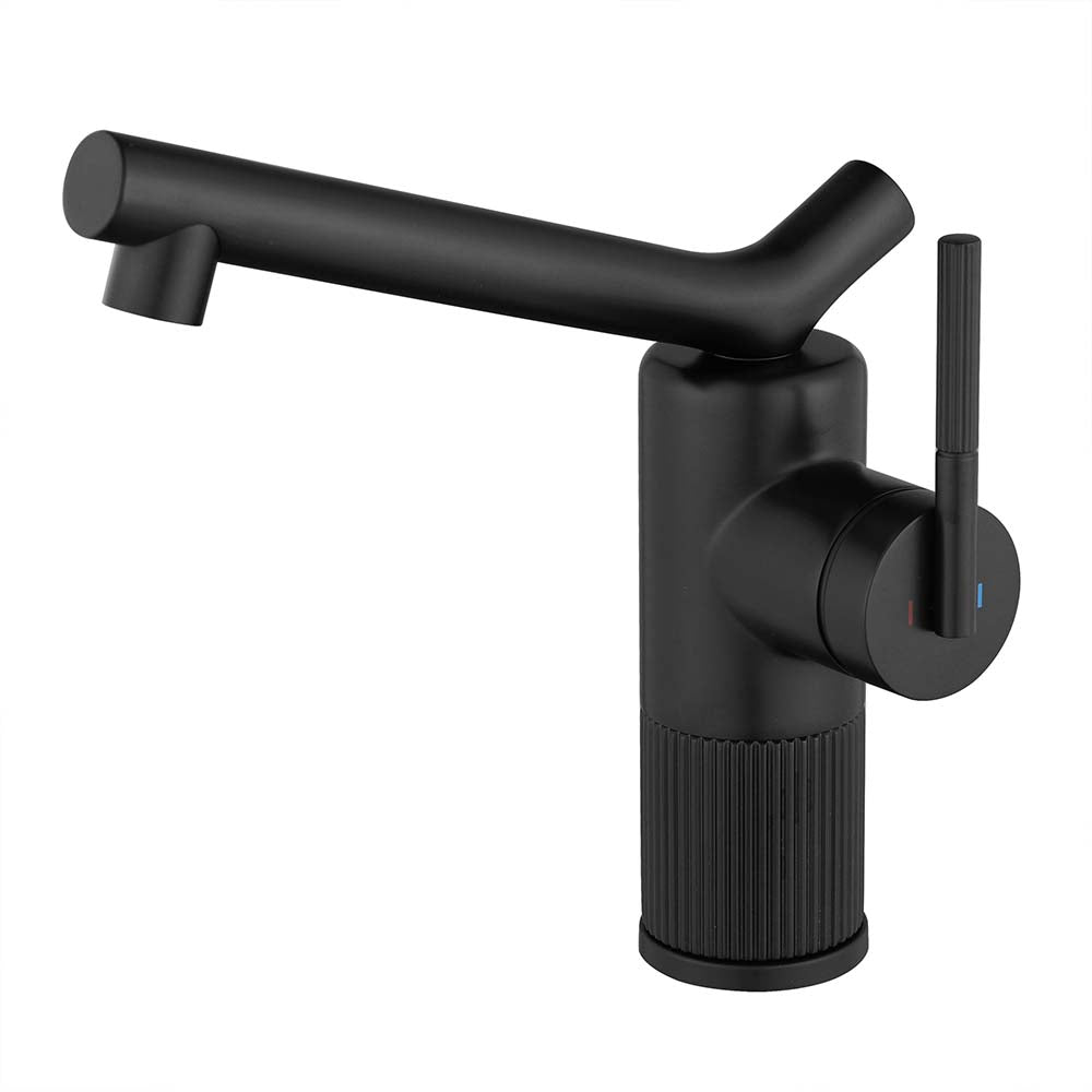 Modern Brass Bathroom Faucet With Sleek Single Handle Design