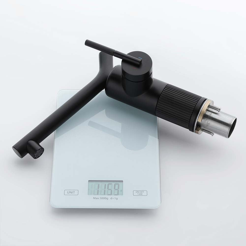 Modern Brass Bathroom Faucet With Sleek Single Handle Design