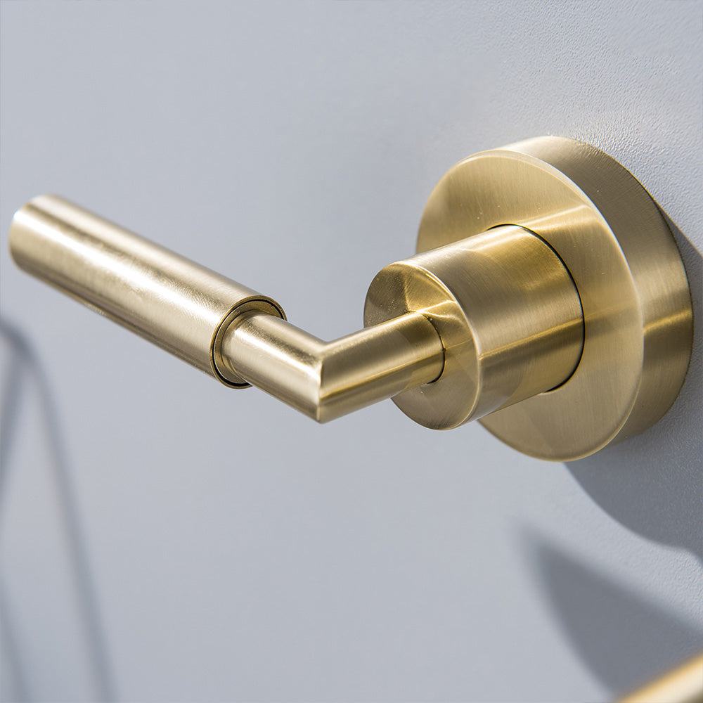 Wall Mounted Dual Handles Bathroom Faucet-Includes Rough-in Valve
