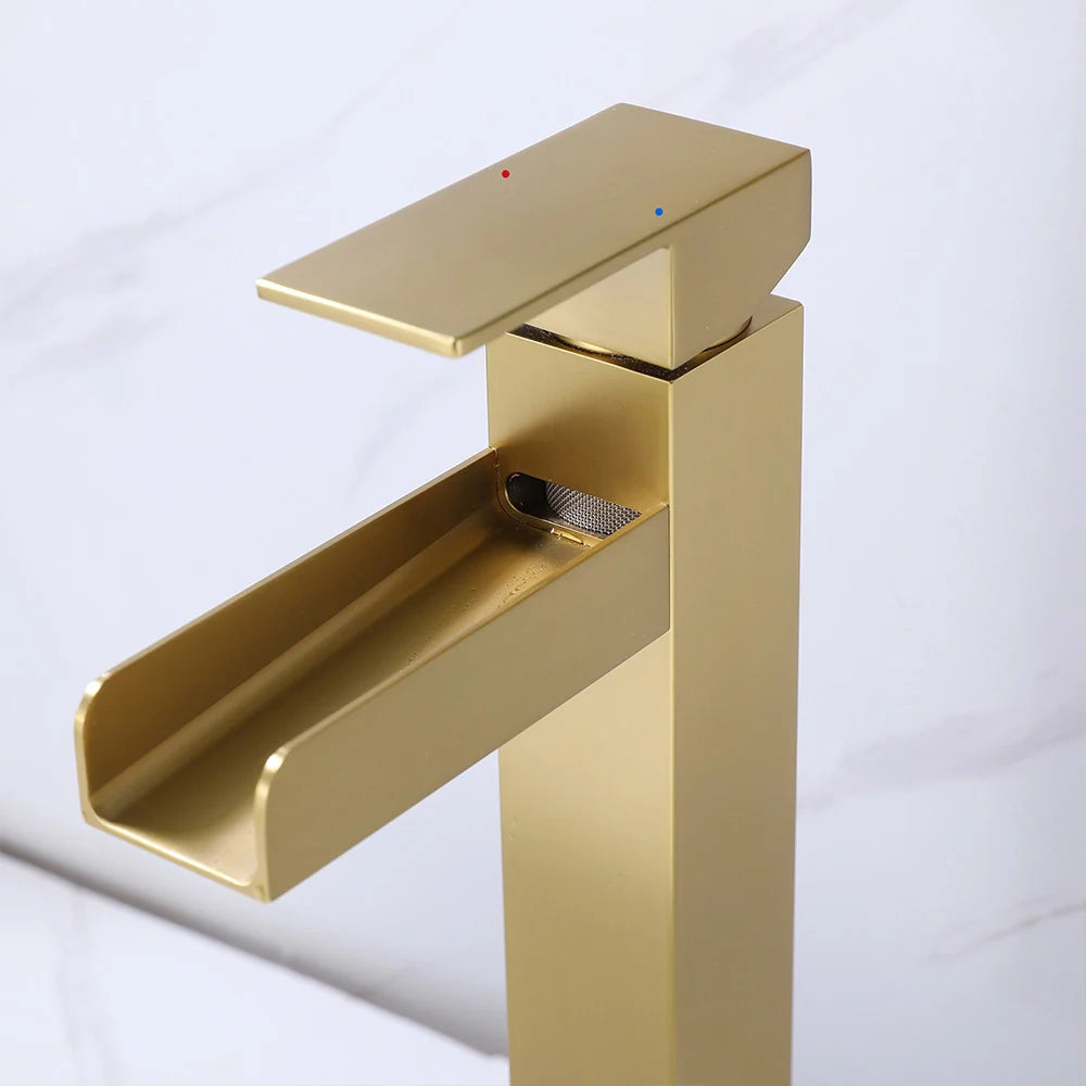 Single Hole Waterfall Bathroom Faucet
