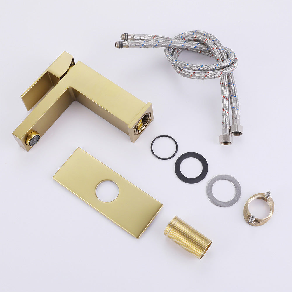 Simplicity and Versatility: Single Hole Bathroom Sink Faucet with 6" Deck Plate