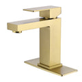 Simplicity and Versatility: Single Hole Bathroom Sink Faucet with 6" Deck Plate