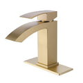Modland Deck Mounted Single Hole Bathroom Gold Faucet