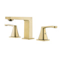 Deck Mounted Classic 90 Degree Dual Handles Widespread Bathroom Faucet