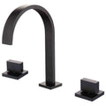 Black Widespread Bathroom Faucet for Modern Sophistication