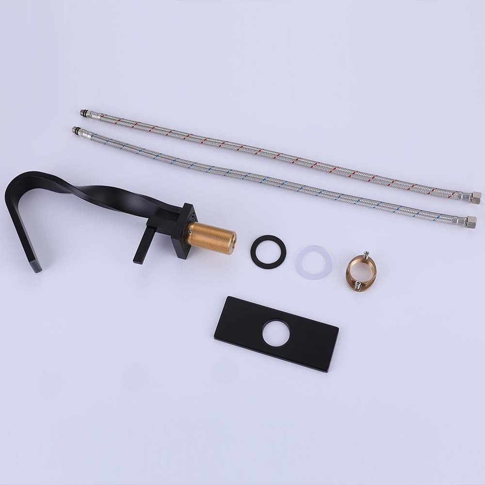 Modern Single Hole Single Handle Waterfall Bathroom Basin Faucet