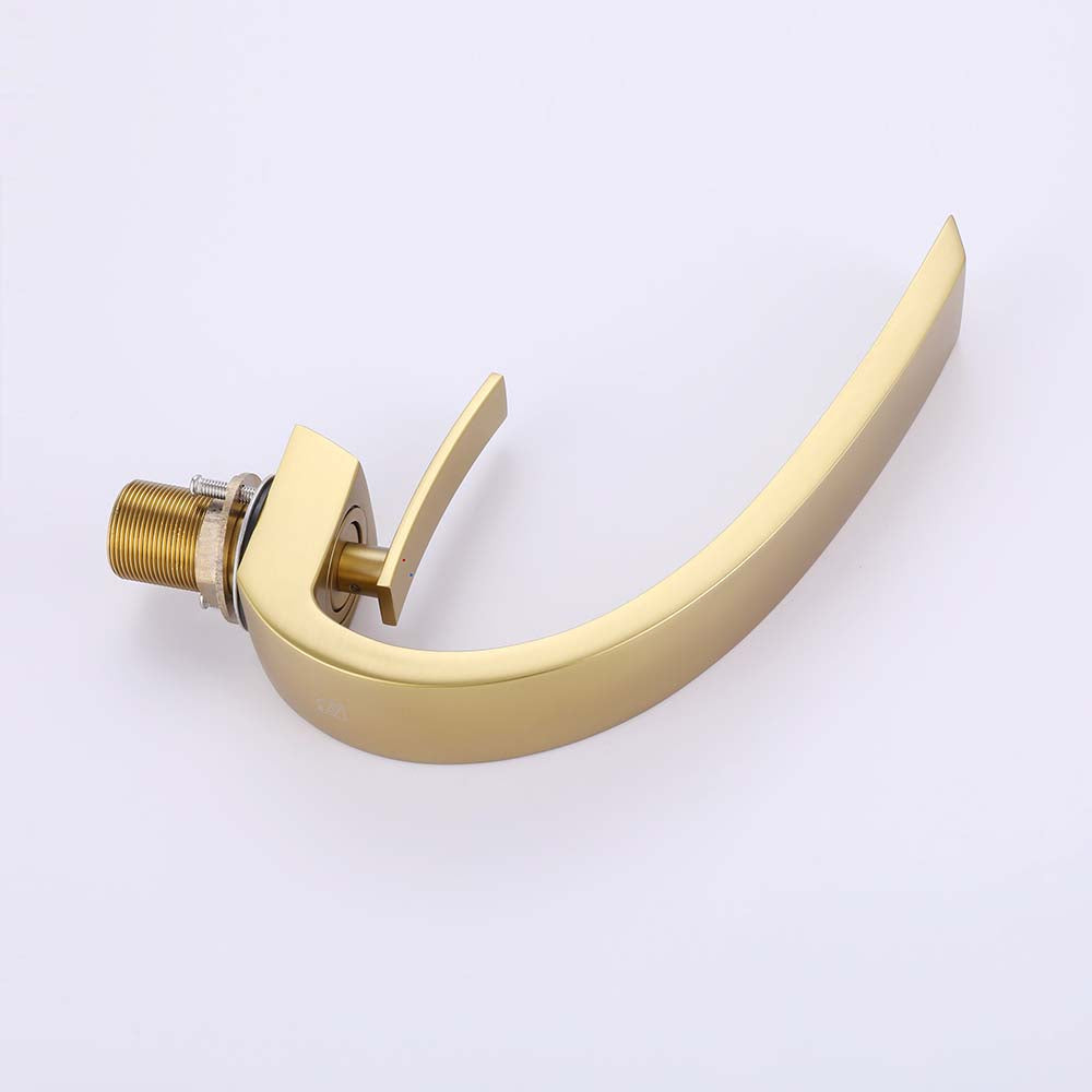 Effortless Elegance: Single Hole Bathroom Sink Faucet with 6-inch Deck Plate