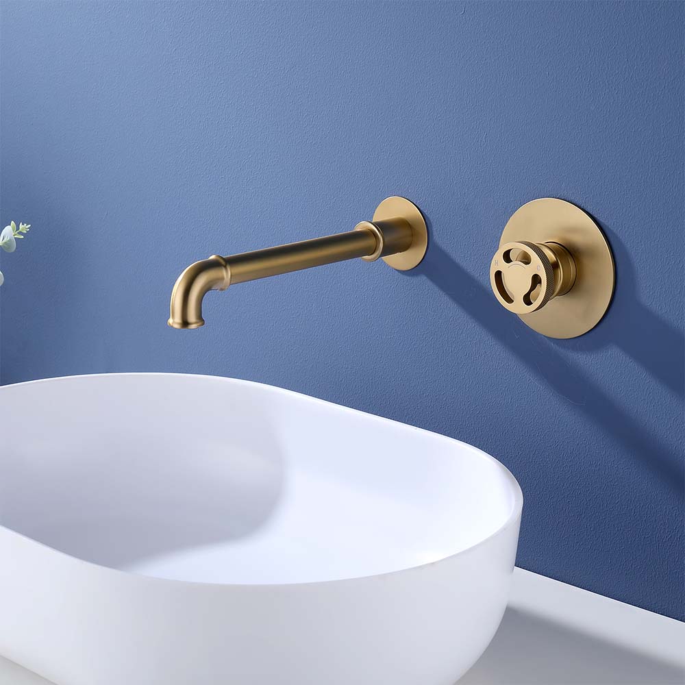 Single-Handle Wall-Mounted Bathroom Faucet for Modern Elegance