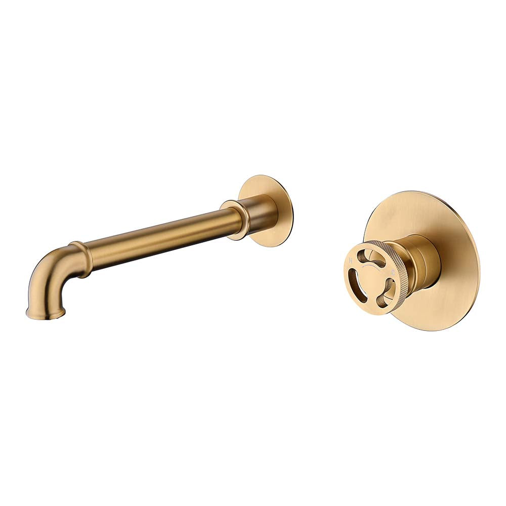 Single-Handle Wall-Mounted Bathroom Faucet for Modern Elegance