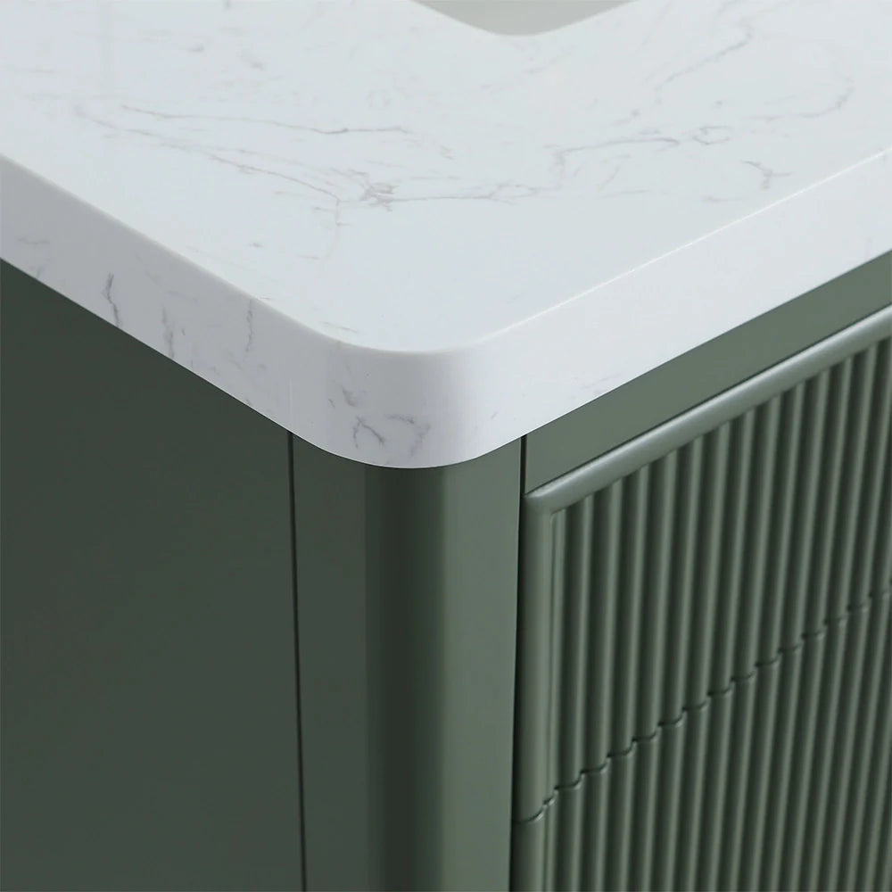 Fully Assembled 30 Inch Freestanding Bathroom Vanity with Single Sink