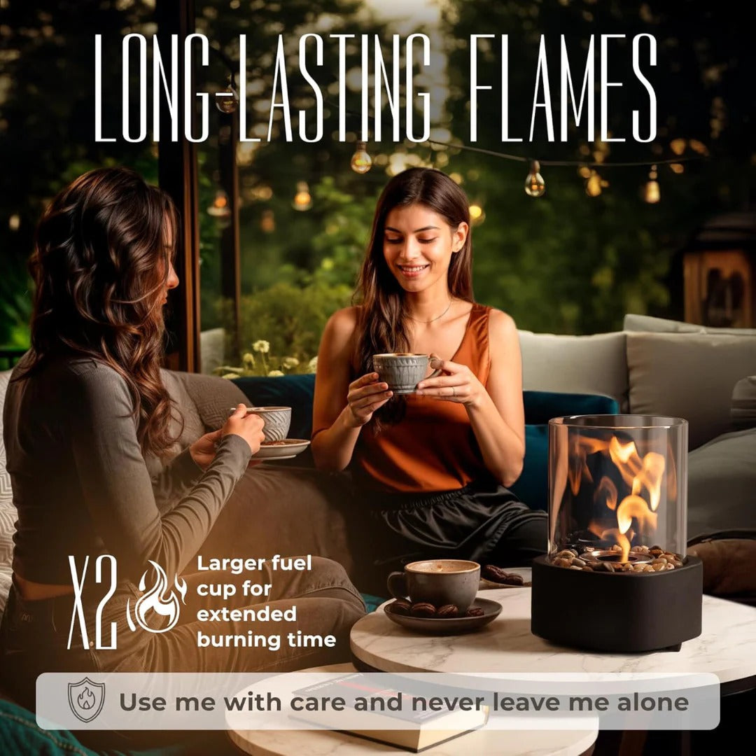 Portable Glass Tabletop Fireplace