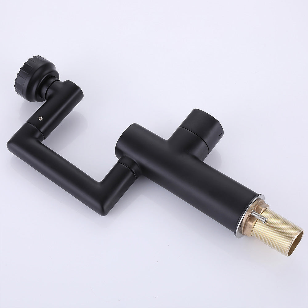 Deck Mounted Industrial Single Handle Bathroom Faucet, Single Hole